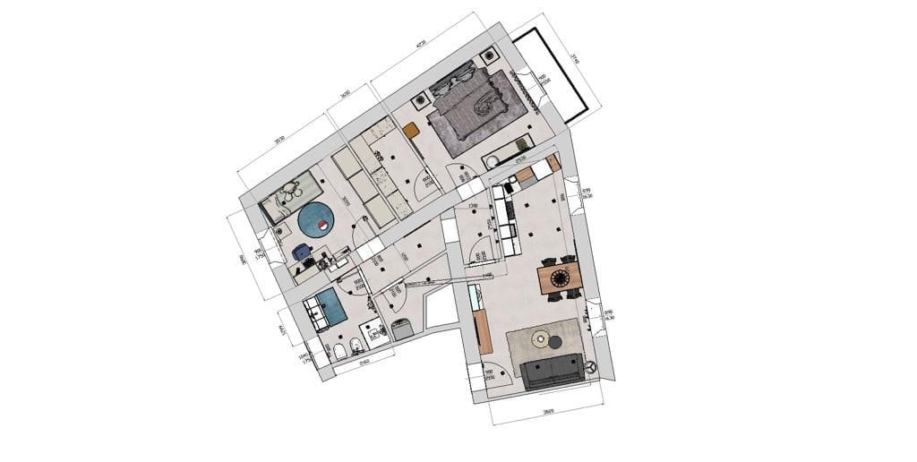 Trilocale via mazza Varese7